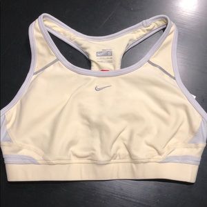 Nike jog bra pale yellow size S